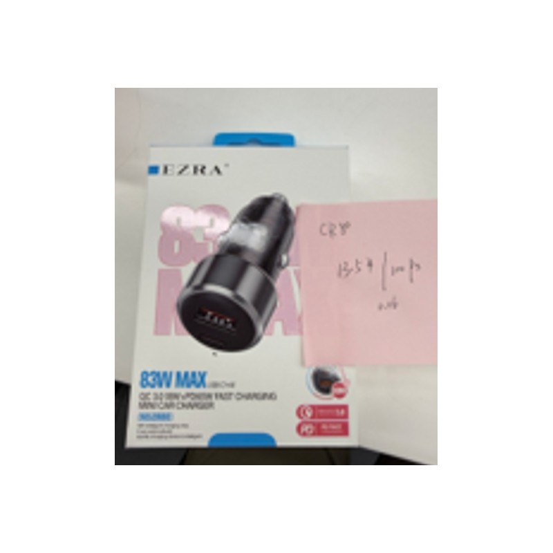 Automobilinis greitojo įkrovimo adapteris EZRA CR80 83 W
