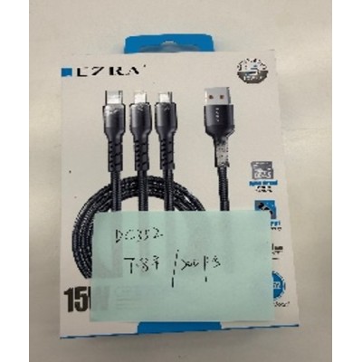 Universalus 3 viename įkrovimo laidas EZRA DC302 15 W