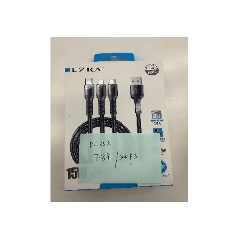 Universalus 3 viename įkrovimo laidas EZRA DC302 15 W