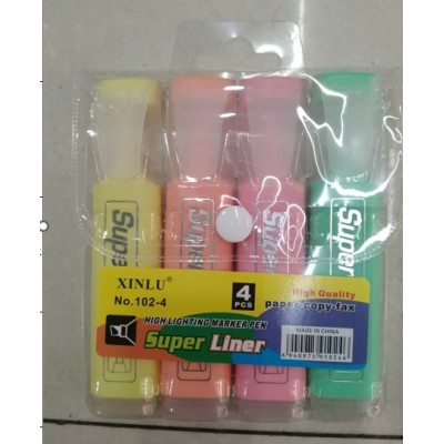 Teksto žymekliai „Super Liner“, 4 vnt.
