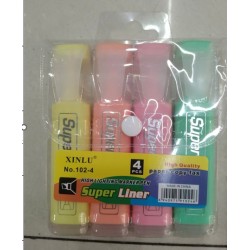 Teksto žymekliai „Super Liner“, 4 vnt. Teksto žymekliai „Super Liner“, 4 vnt.