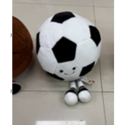 Pliušinis futbolo kamuolys su kojytėmis