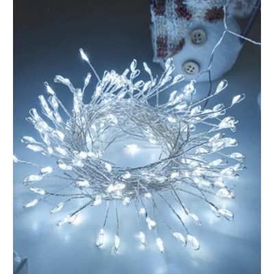 1000 LED, 30 m šaltai balta LED girlianda