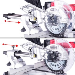 Akum. skersinio pjovimo staklės WORCRAFT 185mm 20V LI-ION (Be akumuliatoriaus ir įkroviklio)
