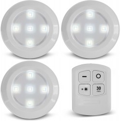 3X Led lemputės su pulteliu