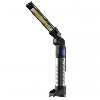 Prožektorius darbui lankstus su UV COB+SMD (įkraunamas)