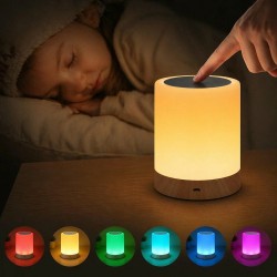 Įkraunama RGB LED naktinė lempa su jutikliniu valdymu