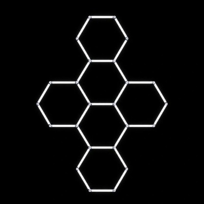 Modulinis lubinis LED šviestuvas Hexagon