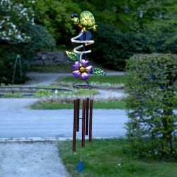 vėjo varpeliai „vėžlys“ su saulės panele ir 7 LED vėjo varpeliai „vėžlys“ su saulės panele ir 7 LED