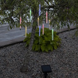saulės energijos LED girlianda „bubbly“, 10 LED, 180 cm, įvairiaspalvė