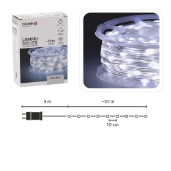 LED girlianda CHOMIK „Micro Wire Light“ 500 LED, šaltai balta, 50 m LED girlianda CHOMIK „Micro Wire Light“ 500 LED, šaltai balta, 50 m