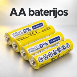 AA baterijos R6P, 1,5 V, 4 vnt. AA baterijos R6P, 1,5 V, 4 vnt.