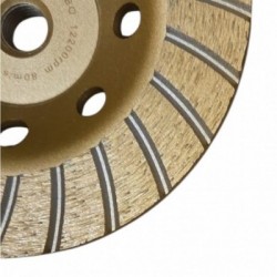 Deimantinis šlifavimo diskas 125mm, M14, TURBO, FALON-TECH