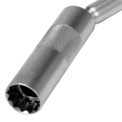Žvakių galvutė 14 mm su 3/8" ilgintuvu ir magnetu, ilgis 310 mm