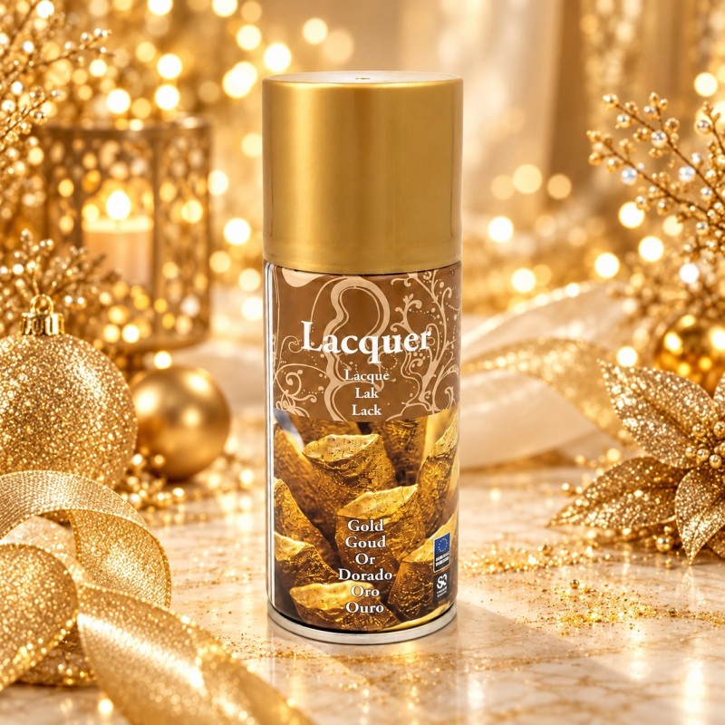 AUKSINIS purškiamas dekoratyvinis lakas, 150 ml