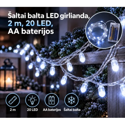 Kalėdinė LED girlianda, 2...