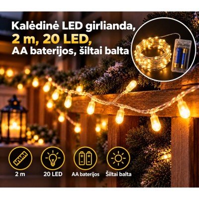 Kalėdinė LED girlianda, 2...