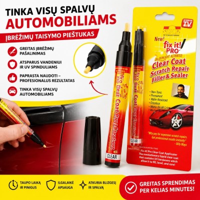 Markeris įbrėžimų šalinimui automobiliui