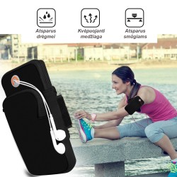 Rankos piniginė - telefono dėklas sportui - Rožinė