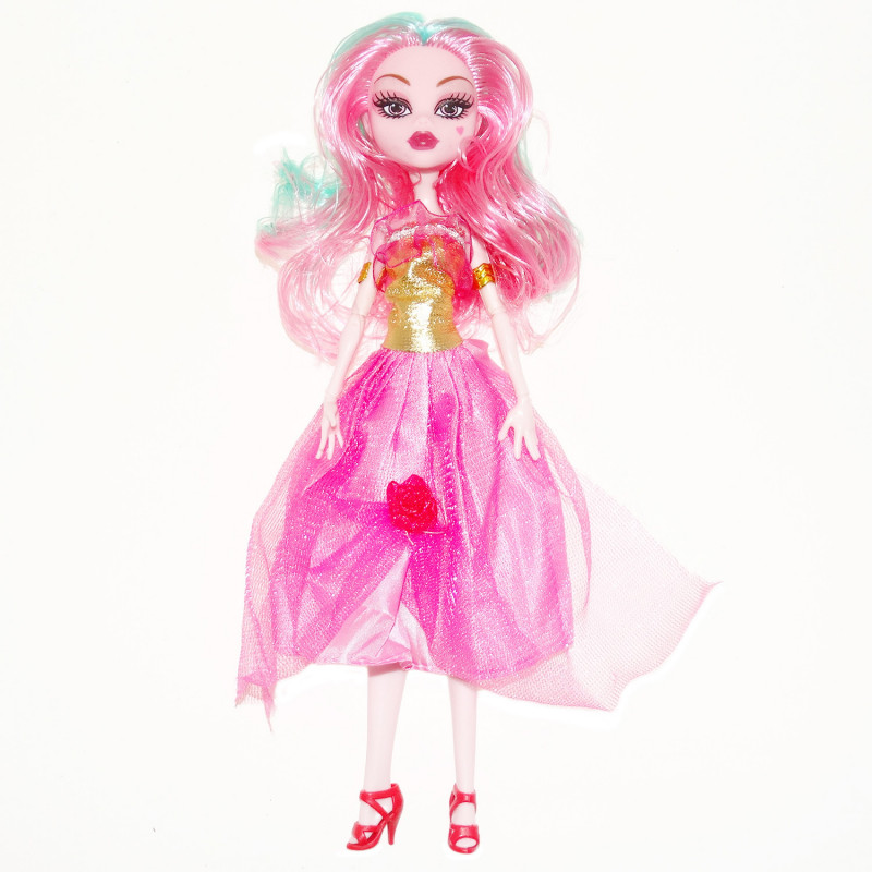 Monster High lėlė rožine suknele