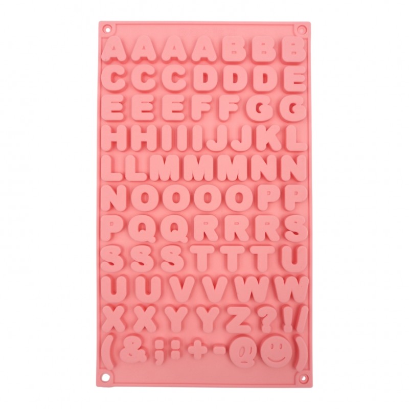 Silikoninė forma raidėms – 29,5 × 17 × 0,6 cm