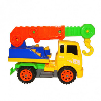 Žaislinė išardoma mašina-keltuvas su kabliu