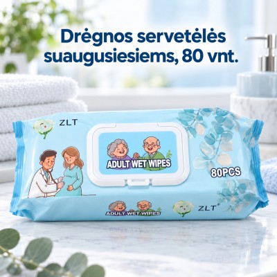 Drėgnos servetėlės 80 vnt. TR2296
