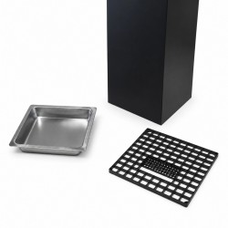 Pastatoma peleninė su šiukšlių dėže