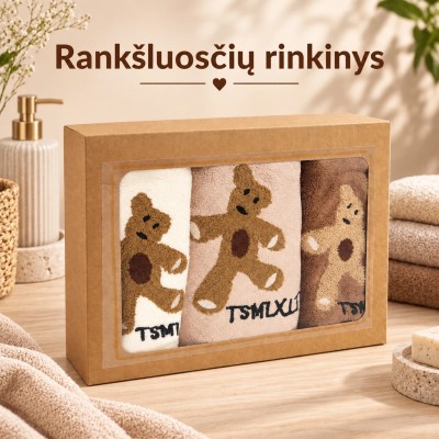 3 rankšluosčių rinkinys dovaninėje dėžutėje