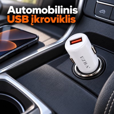 Automobilinis greitojo įkrovimo adapteris EZRA CR72 18 W