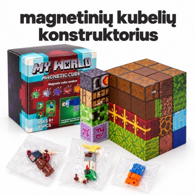 Minecraft tipo magnetinis konstruktorius
