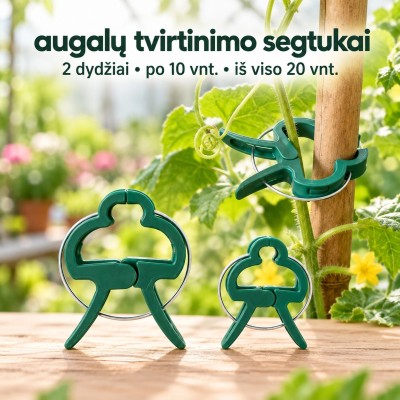 Augalų tvirtinimo segtukai, 2 dydžiai