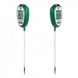 Dirvožemio drėgmės, temperatūros ir pH matuoklis su LCD ekranu