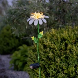 Saulės energija įkraunamas LED sodo šviestuvas „Ramunė“, 77 cm Saulės energija įkraunamas LED sodo šviestuvas „Ramunė“, 77 cm