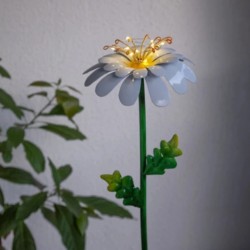 Saulės energija įkraunamas LED sodo šviestuvas „Ramunė“, 77 cm Saulės energija įkraunamas LED sodo šviestuvas „Ramunė“, 77 cm