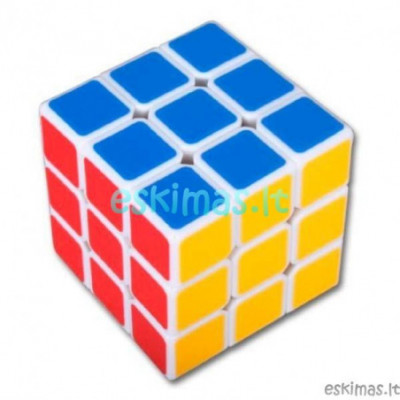 Rubiko kubas 3cm 3x3 baltas