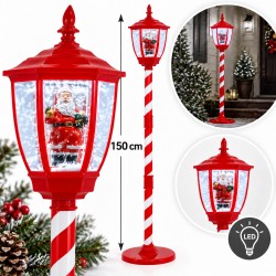Kalėdinis LED žibintas su Kalėdų Seneliu, 150 cm