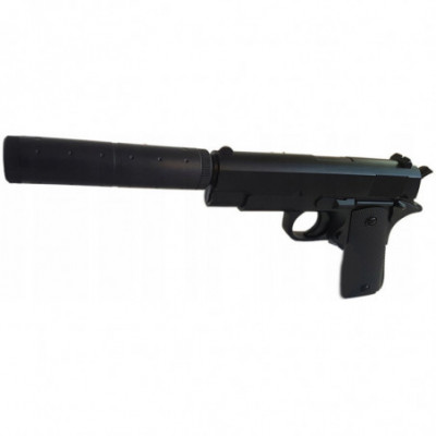 Orinis metalizuotas pistoletas su duslintuvu MPK-V2+ (Airsoft)