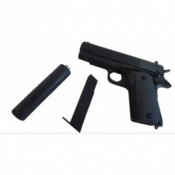 Orinis metalizuotas pistoletas su duslintuvu MPK-V2+ (Airsoft)