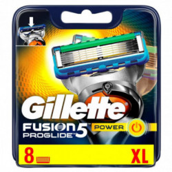 Gillette Fusion Power Proglide Skutimosi peiliukai, 8 vnt.