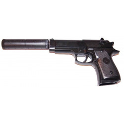 Beretta - Airsoft metalinis pistoletas su duslintuvu