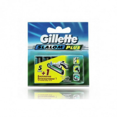 Gillette Slalom Plus peiliukai 6 vnt. Rinkinys