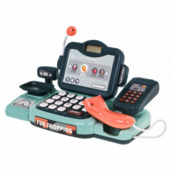 Vaikiškas kasos aparatas su barkodų ir kortelių skaitytuvu