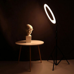 Žiedinė LED makiažo - fotografavimo lempa su stovu 100w