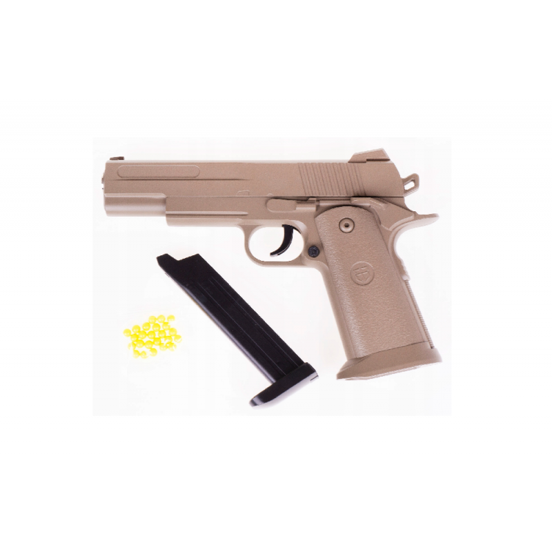 Colt smėlio spalvos pistoletas - šaudo 6mm kulkomis