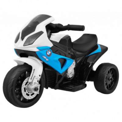 Elektrinis vaikiškas triratis motociklas BMW S1000 Blue