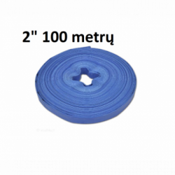 Kokybiška PVC lanksti gaisrinė vandens žarna 2" x 100m