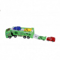 Žaislinis sunkvežimis su papildomomis mašinomis
